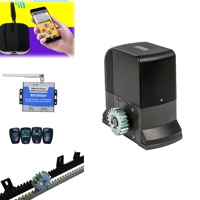 DC/CA Motor corredizo corredizo eléctrico de 24 V Voltaje de trabajo de estilo chino Operador de compuerta deslizante automática para Villa