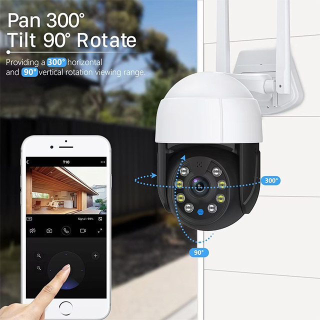 Cámara de seguridad WiFi avanzada de Omker con Solución de monitoreo de la casa de alta tecnología del monitor de campo trasero