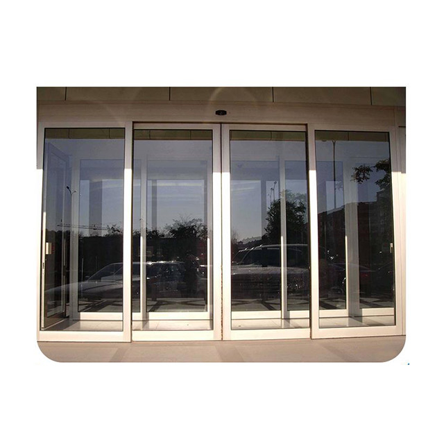 Motor automático de puerta corrediza de vidrio de aluminio 