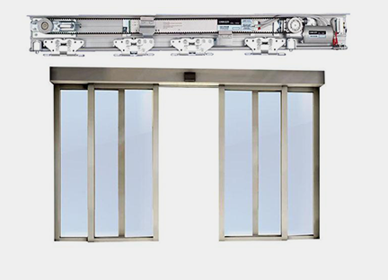 Puerta corredera de vidrio automático